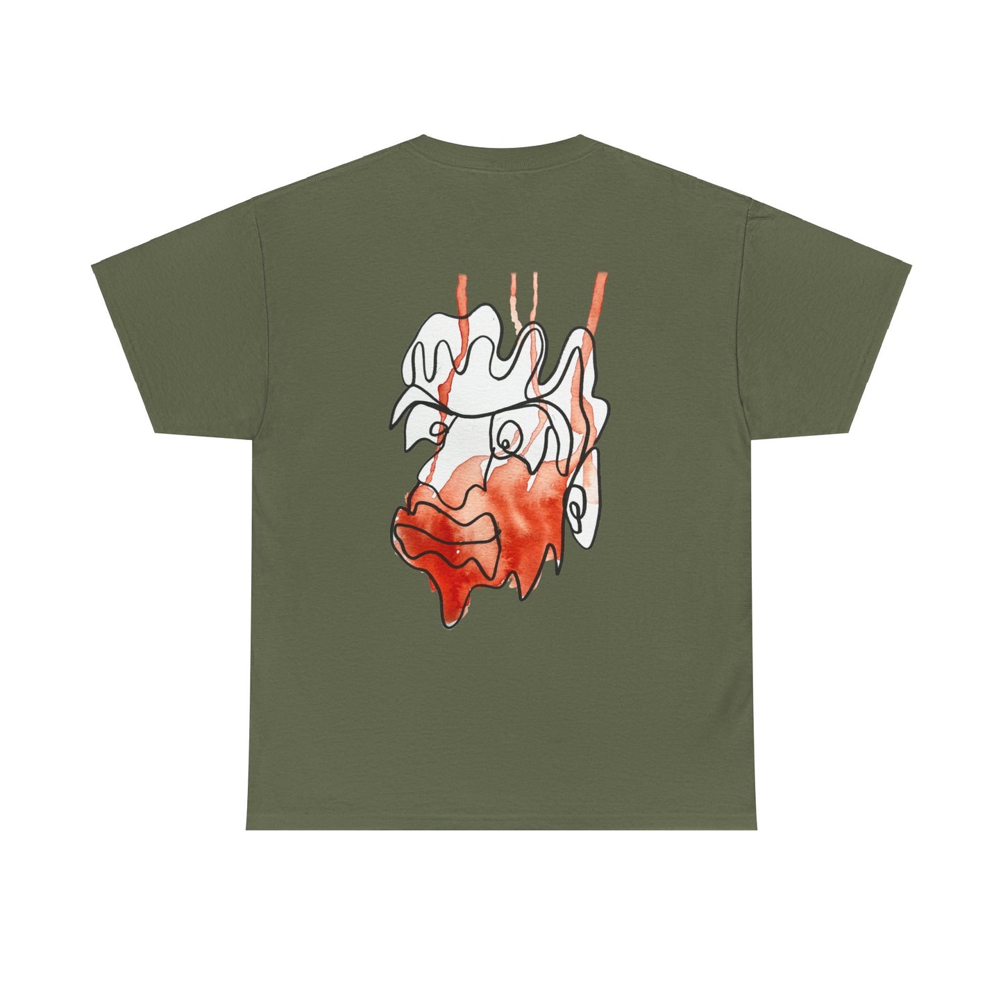 Amazed - Unisex Heavy Cotton Tee: Comfort & Style - DANA Shop - T-Shirt - Military Green - S - Casual to Semi-Formal Tee
