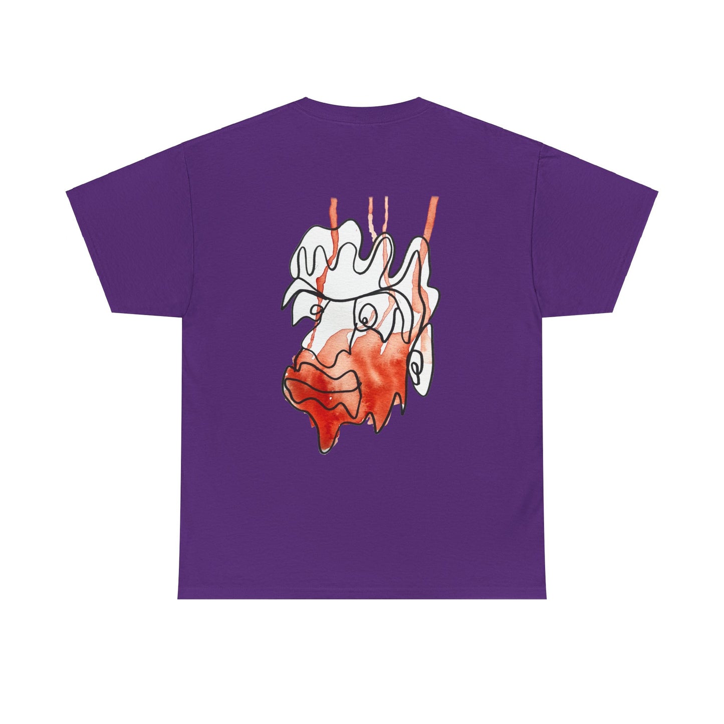 Amazed - Unisex Heavy Cotton Tee: Comfort & Style - DANA Shop - T-Shirt - Purple - S - Casual to Semi-Formal Tee