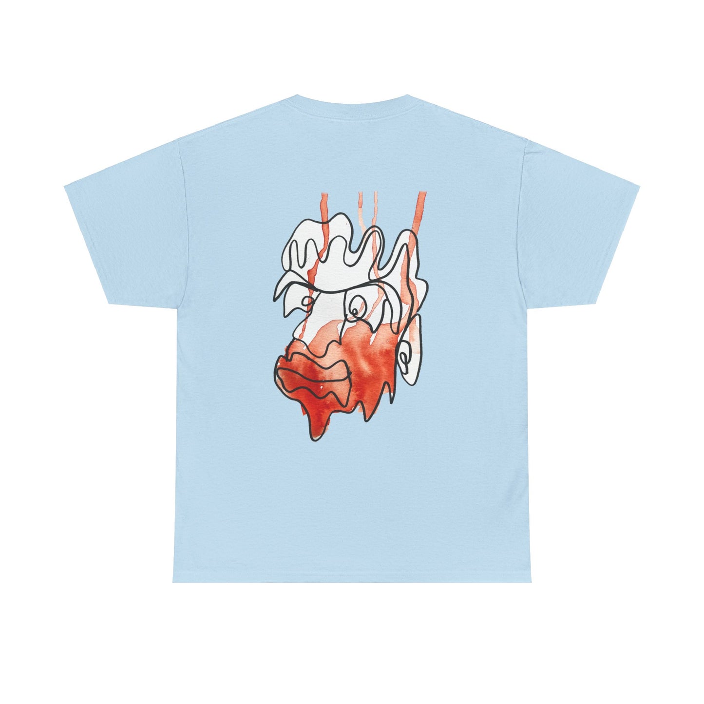 Amazed - Unisex Heavy Cotton Tee: Comfort & Style - DANA Shop - T-Shirt - Light Blue - S - Casual to Semi-Formal Tee