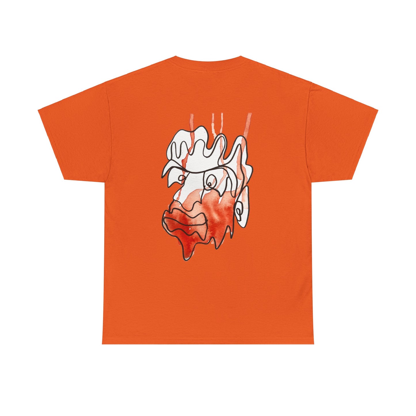 Amazed - Unisex Heavy Cotton Tee: Comfort & Style - DANA Shop - T-Shirt - Orange - S - Casual to Semi-Formal Tee