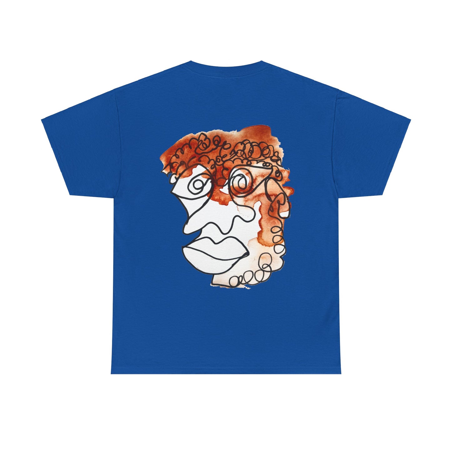 Doleful - Unisex Heavy Cotton Tee: Comfort & Style - DANA Shop - T-Shirt - Royal - S 100% US Cotton - Casual to Semi