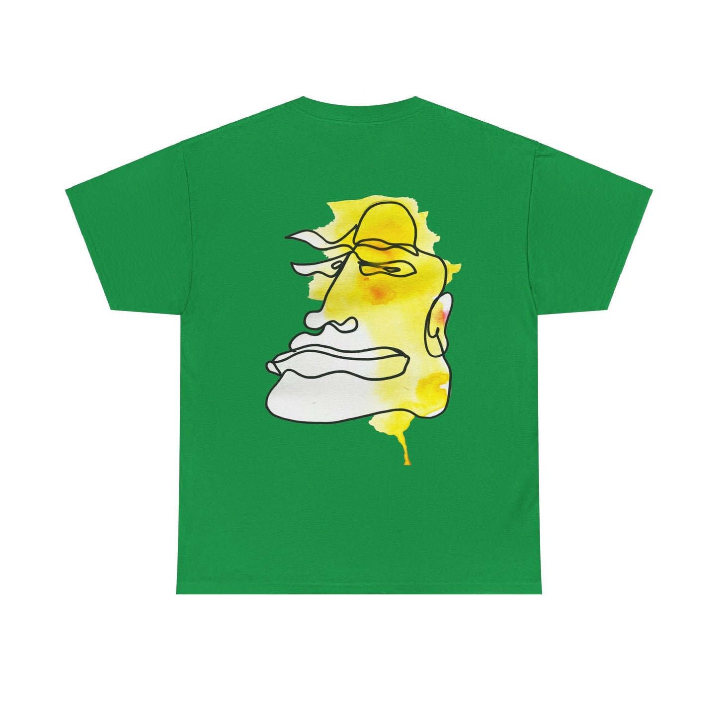 Not Sad - Heavy Cotton T-shirt - DANA Shop - T-Shirt - Irish Green - S Crew neck - DTG - Men's Clothing