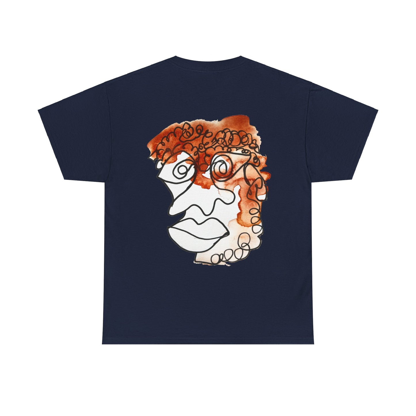 Doleful - Unisex Heavy Cotton Tee: Comfort & Style - DANA Shop - T-Shirt - Navy - S 100% US Cotton - Casual to Semi