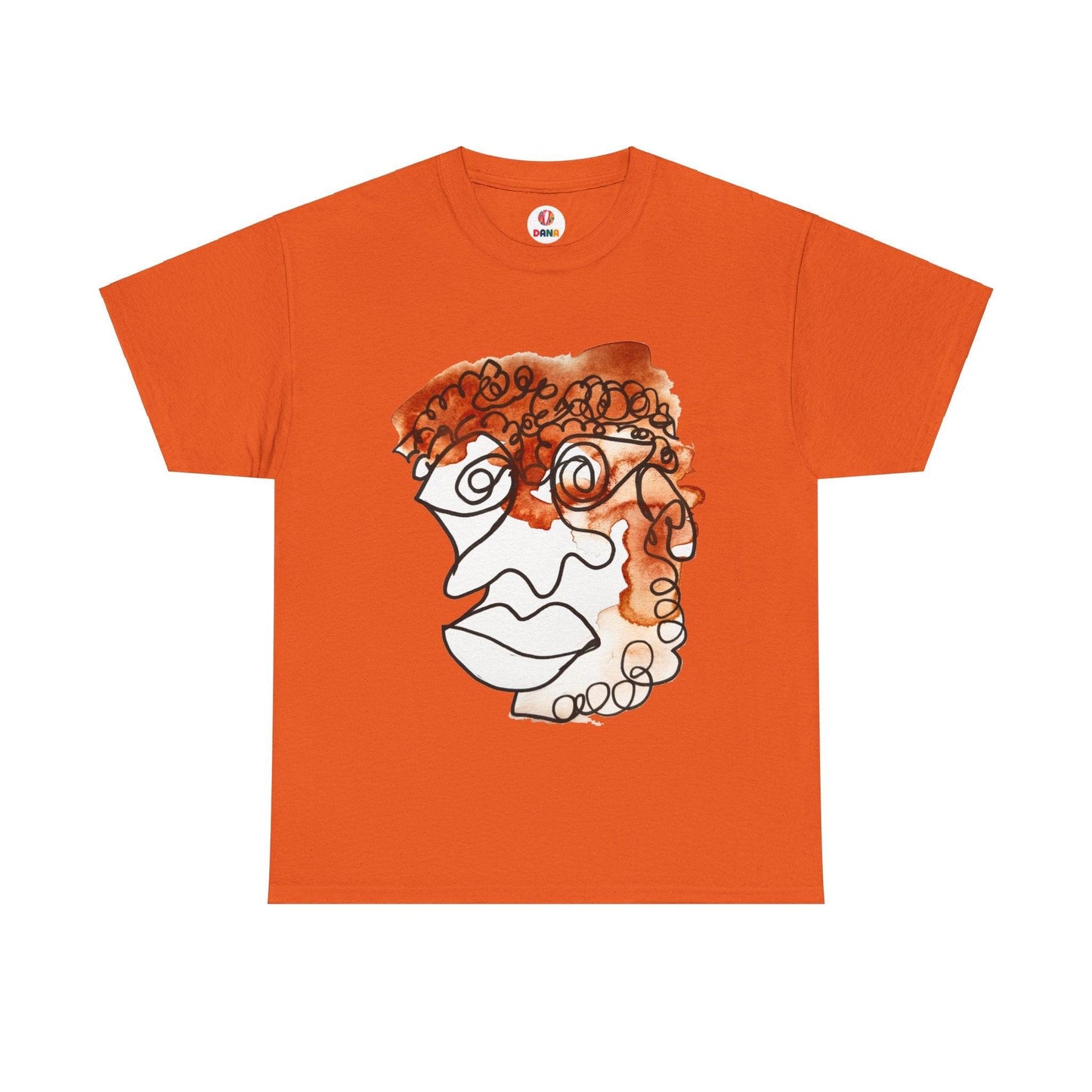 Doleful - Ultimate Comfort Unisex Cotton Tee - DANA Shop - T-Shirt - Orange - S 100% US cotton - Classic fit