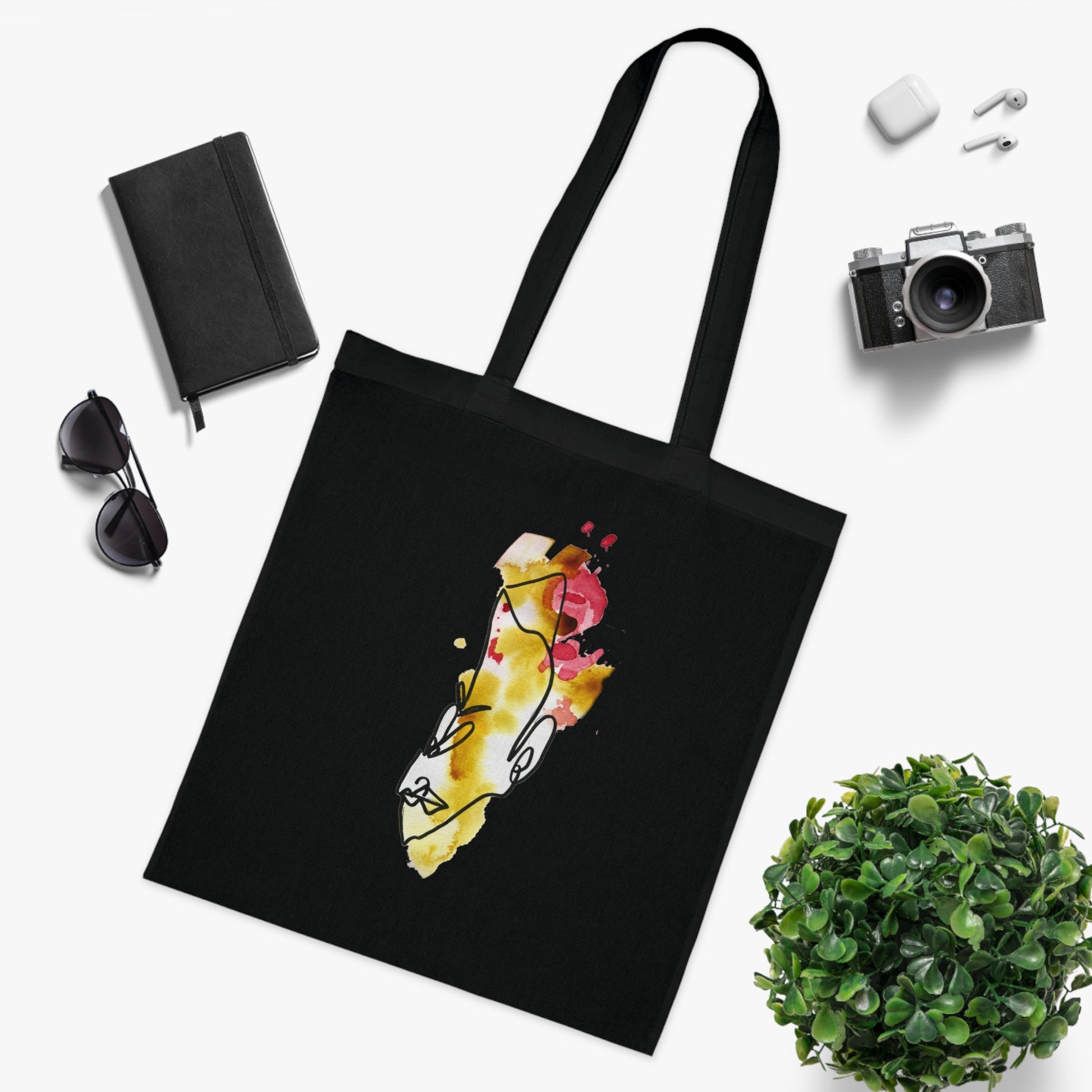 Punctilious - Versatile 100% Cotton Tote: Vibrant Colors, Light & Practical - DANA Shop