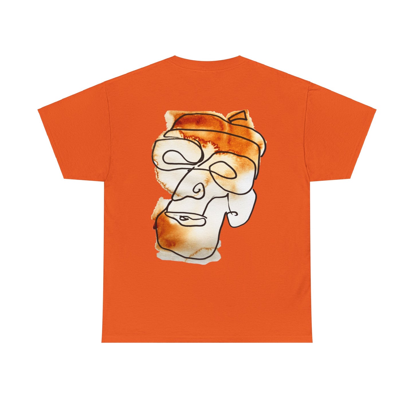 In the Future - Heavy Cotton T-shirt - DANA Shop - T-Shirt - Orange - S Crew neck - DTG - Men's Clothing