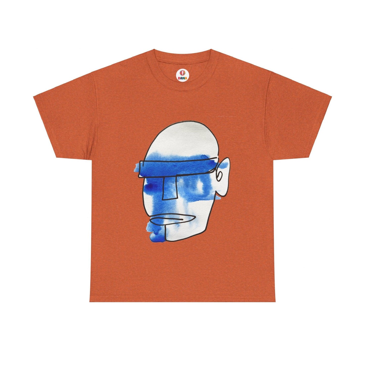 Mask - Ultimate Comfort Unisex Cotton Tee - DANA Shop - T-Shirt - Antique Orange - S 100% US cotton - Classic t-shirt