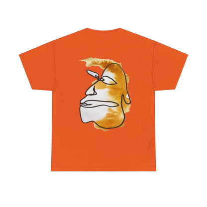 Thinking - Unisex Heavy Cotton Tee: Comfort & Style - DANA Shop - T-Shirt - Orange - S 100% US Cotton - Casual Wear