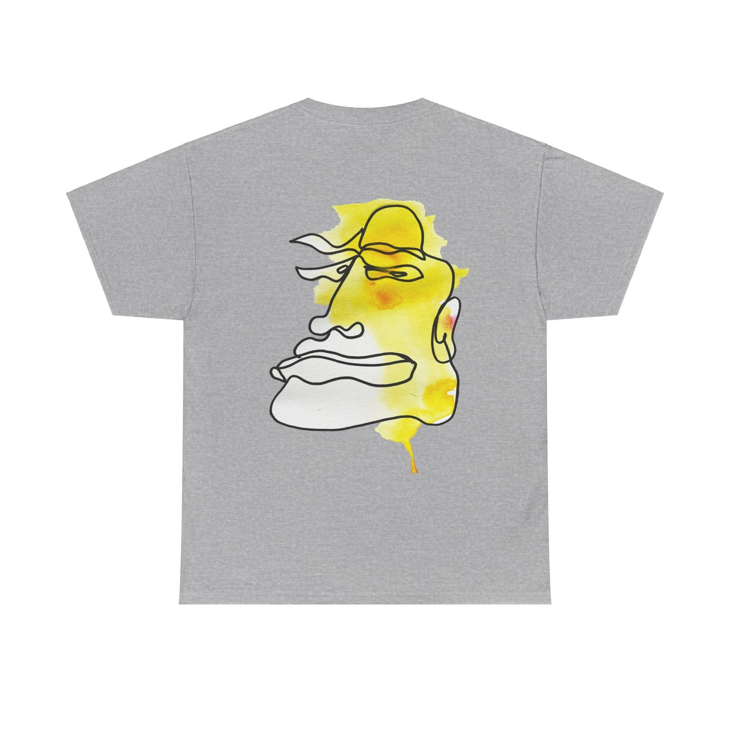 Not Sad - Heavy Cotton T-shirt - DANA Shop - T-Shirt - Sport Grey - S Crew neck - DTG - Men's Clothing