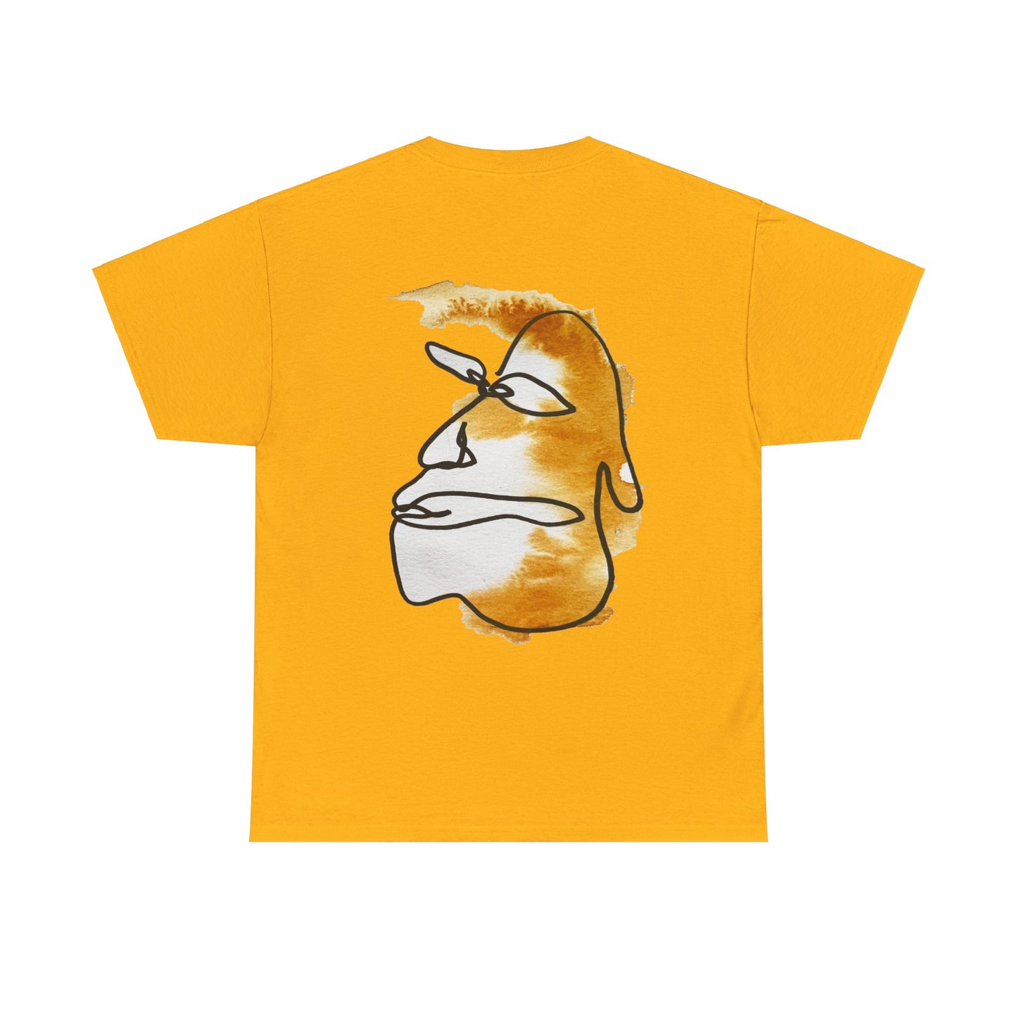 Thinking - Unisex Heavy Cotton Tee: Comfort & Style - DANA Shop - T-Shirt - Gold - S 100% US Cotton - Casual Wear