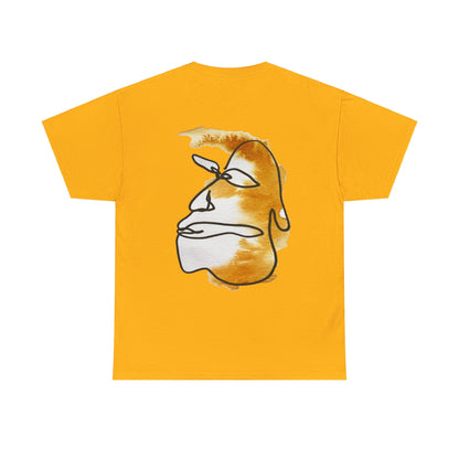 Thinking - Unisex Heavy Cotton Tee: Comfort & Style - DANA Shop - T-Shirt - Gold - S 100% US Cotton - Casual Wear