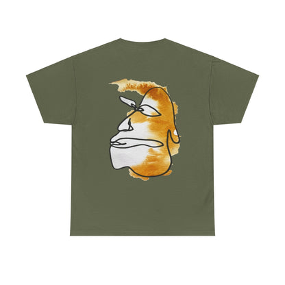 Thinking - Unisex Heavy Cotton Tee: Comfort & Style - DANA Shop - T-Shirt - Military Green - S 100% US Cotton - Casual Wear