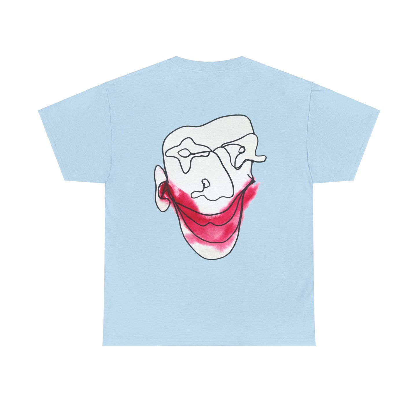 Let's Laugh - Heavy Cotton T-shirt - DANA Shop - T-Shirt - Light Blue - S Crew neck - DTG - Men's Clothing