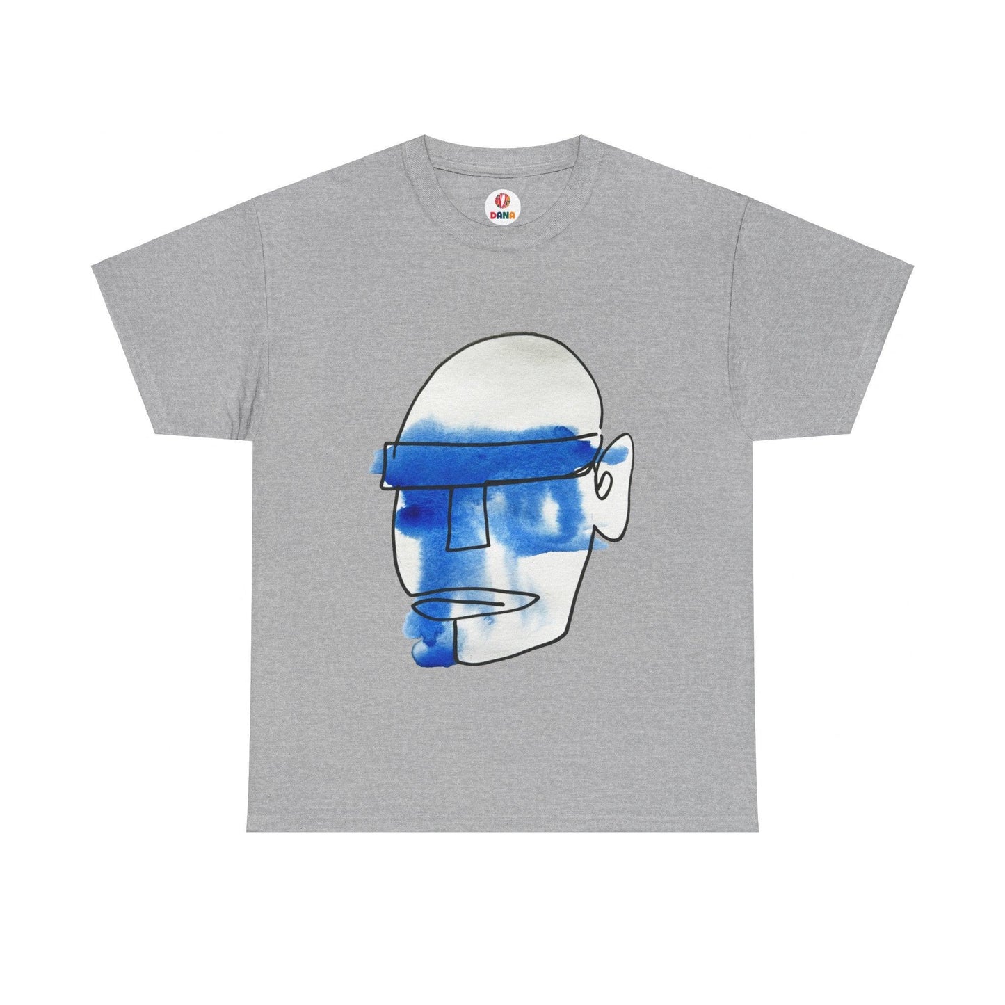 Mask - Ultimate Comfort Unisex Cotton Tee - DANA Shop - T-Shirt - Sport Grey - S 100% US cotton - Classic t-shirt