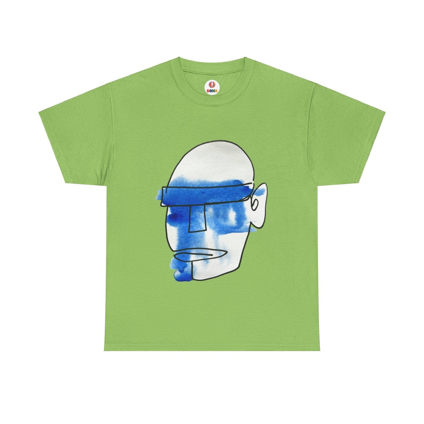 Mask - Ultimate Comfort Unisex Cotton Tee - DANA Shop - T-Shirt - Lime - S 100% US cotton - Classic t-shirt