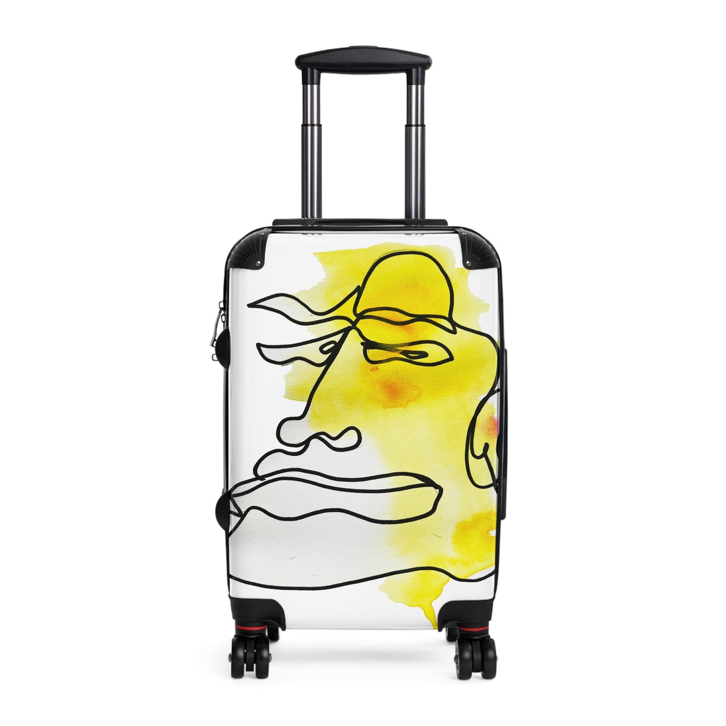 Not Sad - Stylish Travel Suitcase / All Your Needs - DANA Shop - Bags - Small - Black 360-degree swivel wheels - Accessories