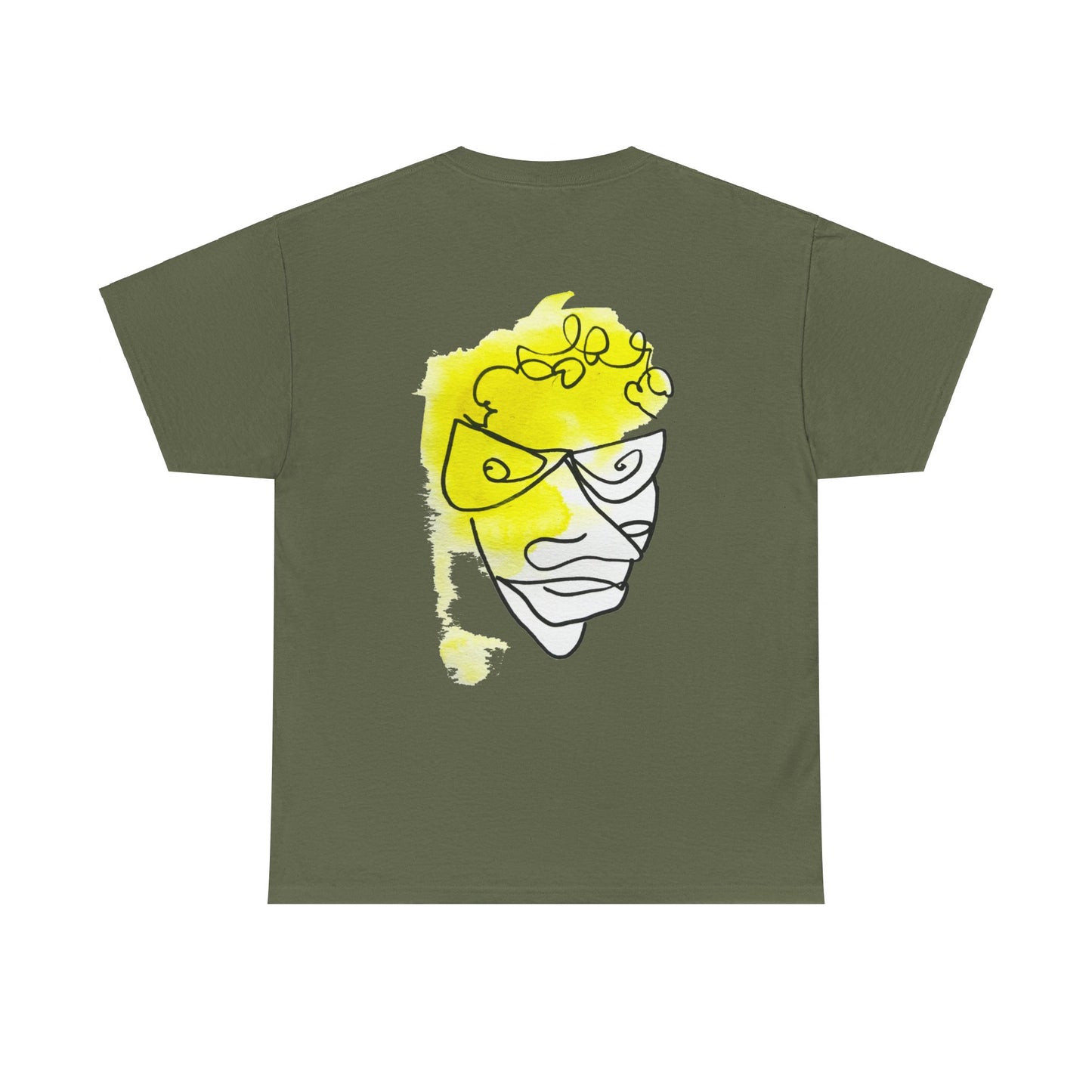 Mindful - Unisex Heavy Cotton Tee: Comfort & Style - DANA Shop - T-Shirt - Military Green - S 100% US Cotton - Casual Wear