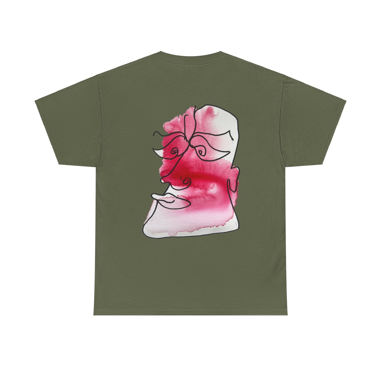 Comfy - Unisex Heavy Cotton Tee: Comfort & Style - DANA Shop - T-Shirt - Military Green - S 100% US Cotton - Casual to Semi