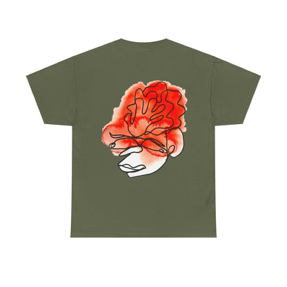 Wrapped - Unisex Heavy Cotton Tee: Comfort & Style - DANA Shop - T-Shirt - Military Green - S 100% US Cotton - Casual Wear