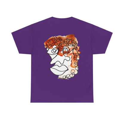 Doleful - Unisex Heavy Cotton Tee: Comfort & Style - DANA Shop - T-Shirt - Purple - S 100% US Cotton - Casual to Semi