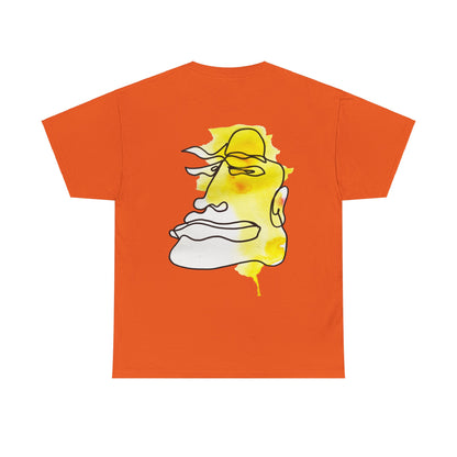 Not Sad - Heavy Cotton T-shirt - DANA Shop - T-Shirt - Orange - S Crew neck - DTG - Men's Clothing