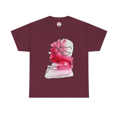 Comfy - Ultimate Comfort Unisex Cotton Tee - DANA Shop - T-Shirt - Maroon - S 100% US cotton - Classic fit