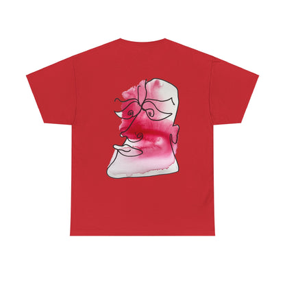 Comfy - Unisex Heavy Cotton Tee: Comfort & Style - DANA Shop - T-Shirt - Red - S 100% US Cotton - Casual to Semi-Formal Tee