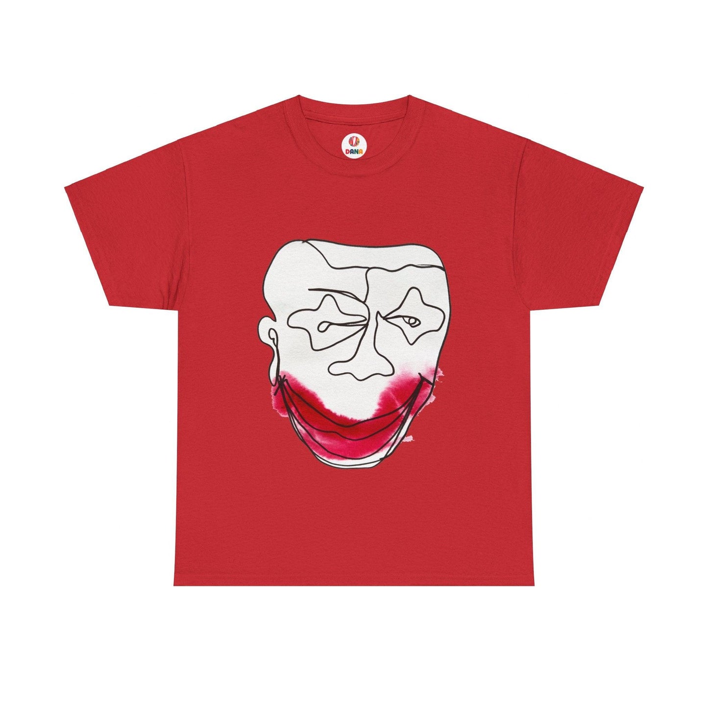 Poisonous Laugh - Ultimate Comfort Unisex Cotton Tee - DANA Shop - T-Shirt - Red - S 100% US cotton - Classic fit