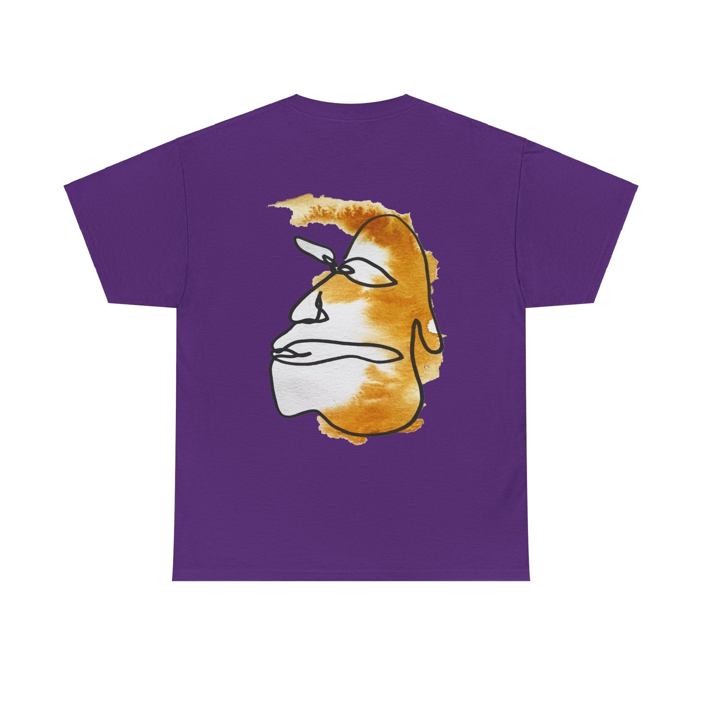 Thinking - Unisex Heavy Cotton Tee: Comfort & Style - DANA Shop - T-Shirt - Purple - S 100% US Cotton - Casual Wear