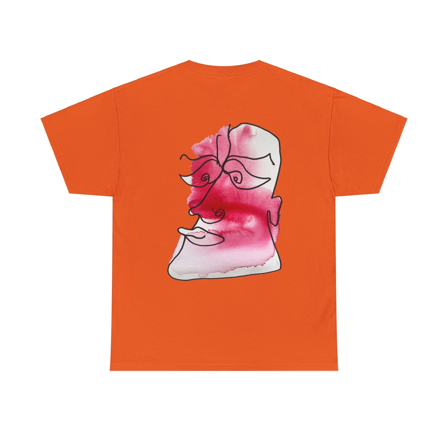 Comfy - Unisex Heavy Cotton Tee: Comfort & Style - DANA Shop -T-Shirt - Orange - S 100% US Cotton - Casual to Semi-Formal Tee