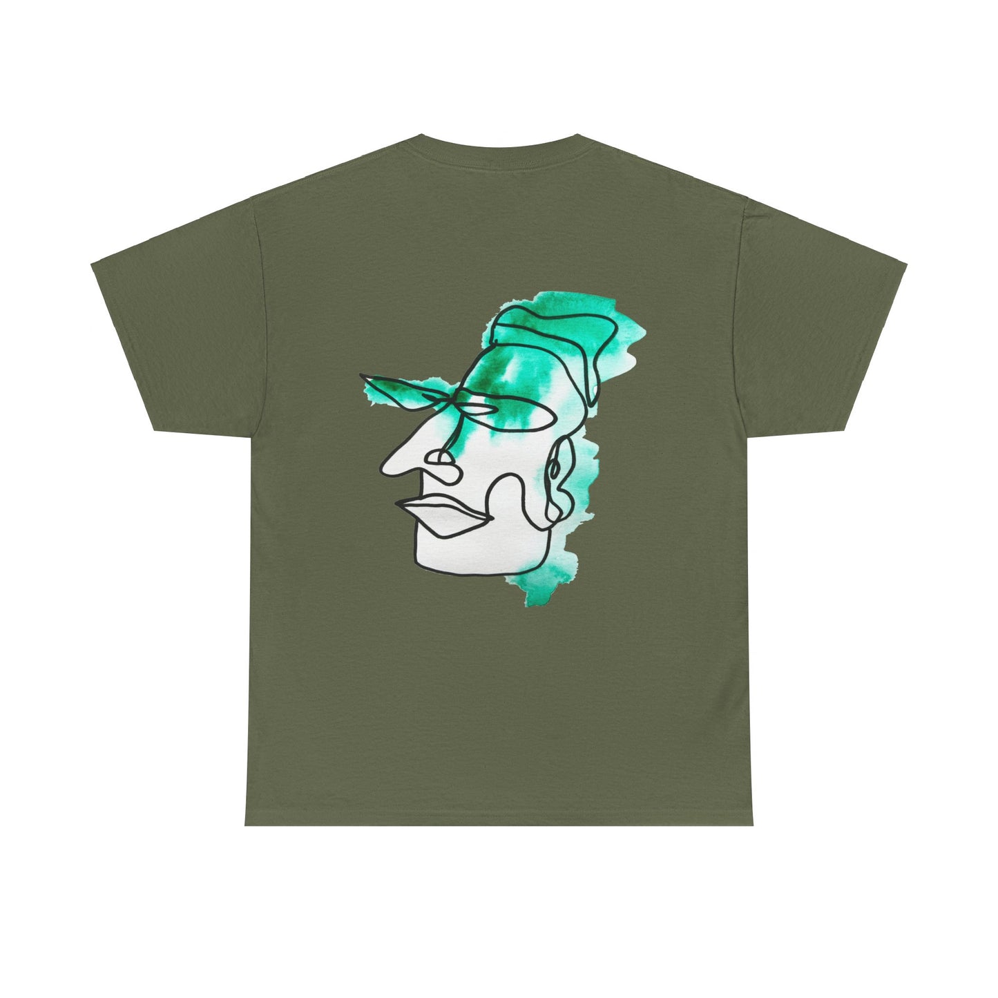 Growth - Unisex Heavy Cotton Tee: Comfort & Style - DANA Shop - T-Shirt - Military Green - S - 100% US Cotton - Casual Wear