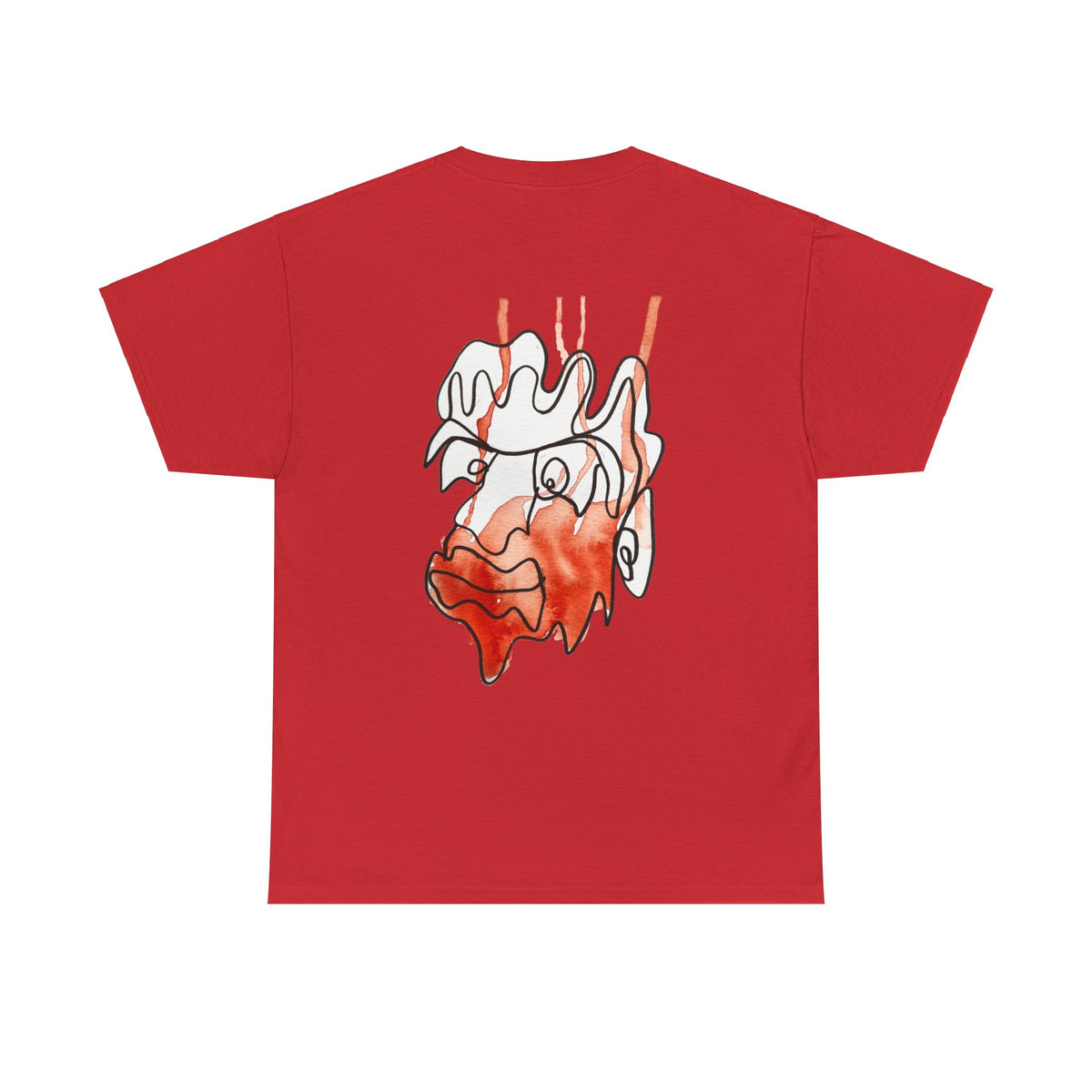 Amazed - Unisex Heavy Cotton Tee: Comfort & Style - DANA Shop - T-Shirt - Red - S - Casual to Semi-Formal Tee