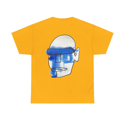 Mask - Unisex Heavy Cotton Tee: Comfort & Style - DANA Shop - T-Shirt - Gold - S 100% US Cotton - Casual to Semi-Formal Tee