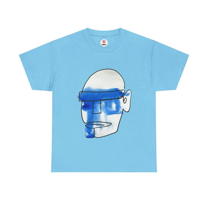 Mask - Ultimate Comfort Unisex Cotton Tee - DANA Shop - T-Shirt - Sky - S 100% US cotton - Classic t-shirt