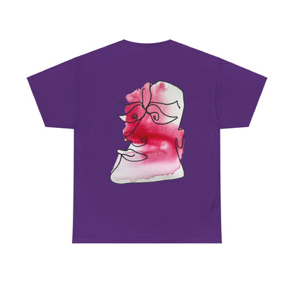 Comfy - Unisex Heavy Cotton Tee: Comfort & Style - DANA Shop - T-Shirt - Purple -S 100% US Cotton - Casual to Semi-Formal Tee