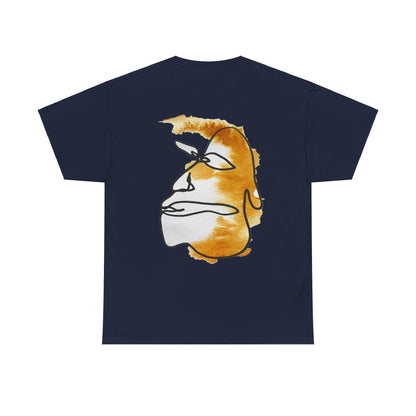 Thinking - Unisex Heavy Cotton Tee: Comfort & Style - DANA Shop - T-Shirt - Navy - S 100% US Cotton - Casual Wear