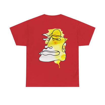 Not Sad - Heavy Cotton T-shirt - DANA Shop - T-Shirt - Red - S Crew neck - DTG - Men's Clothing