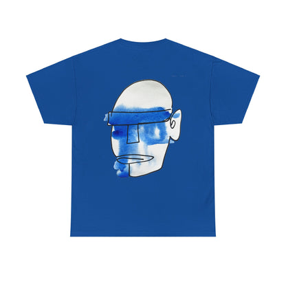 Mask - Unisex Heavy Cotton Tee: Comfort & Style - DANA Shop - T-Shirt - Royal - S 100% US Cotton - Casual to Semi-Formal Tee