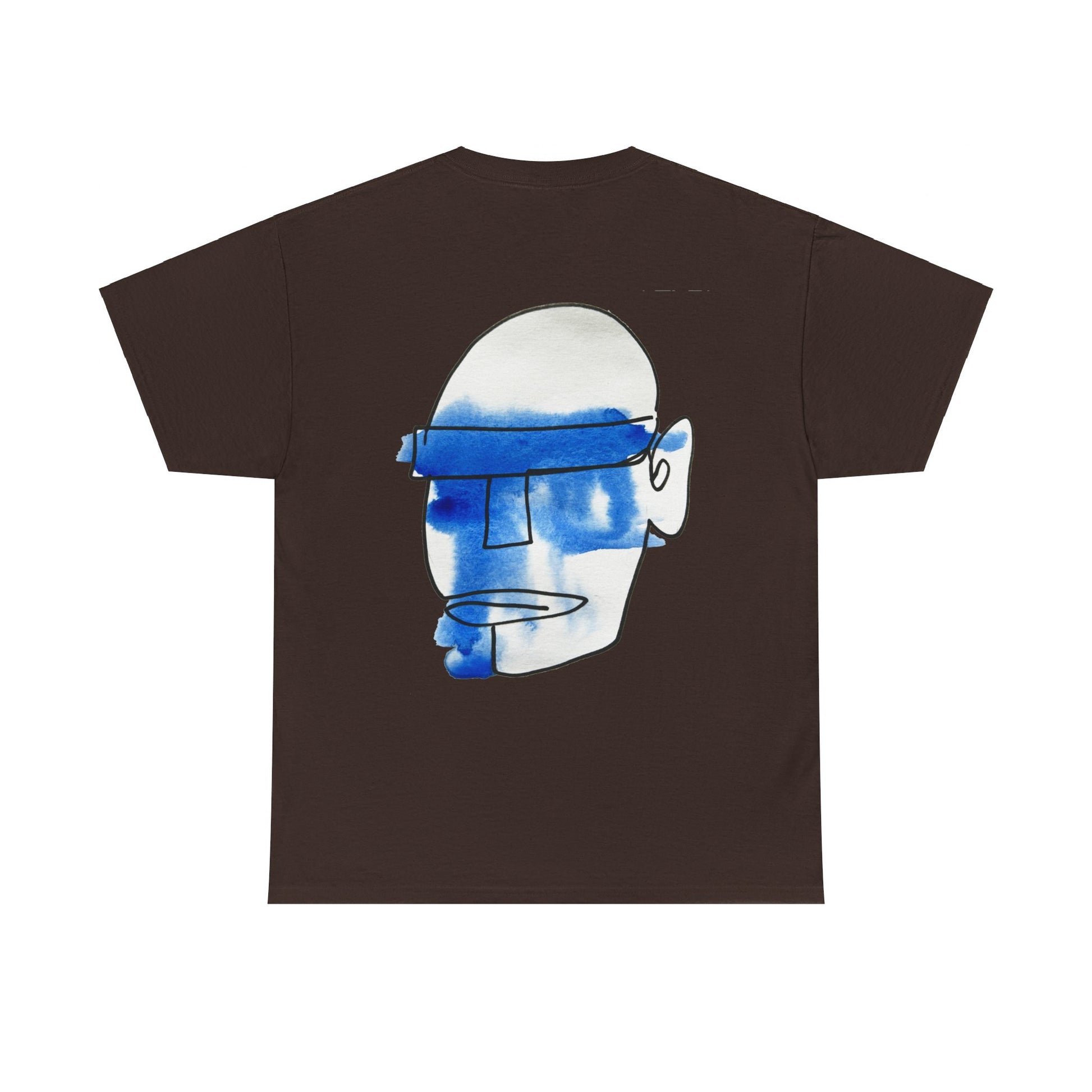 Mask - Unisex Heavy Cotton Tee: Comfort & Style - DANA Shop - T-Shirt - Dark Chocolate - S 100% US Cotton - Casual to Semi