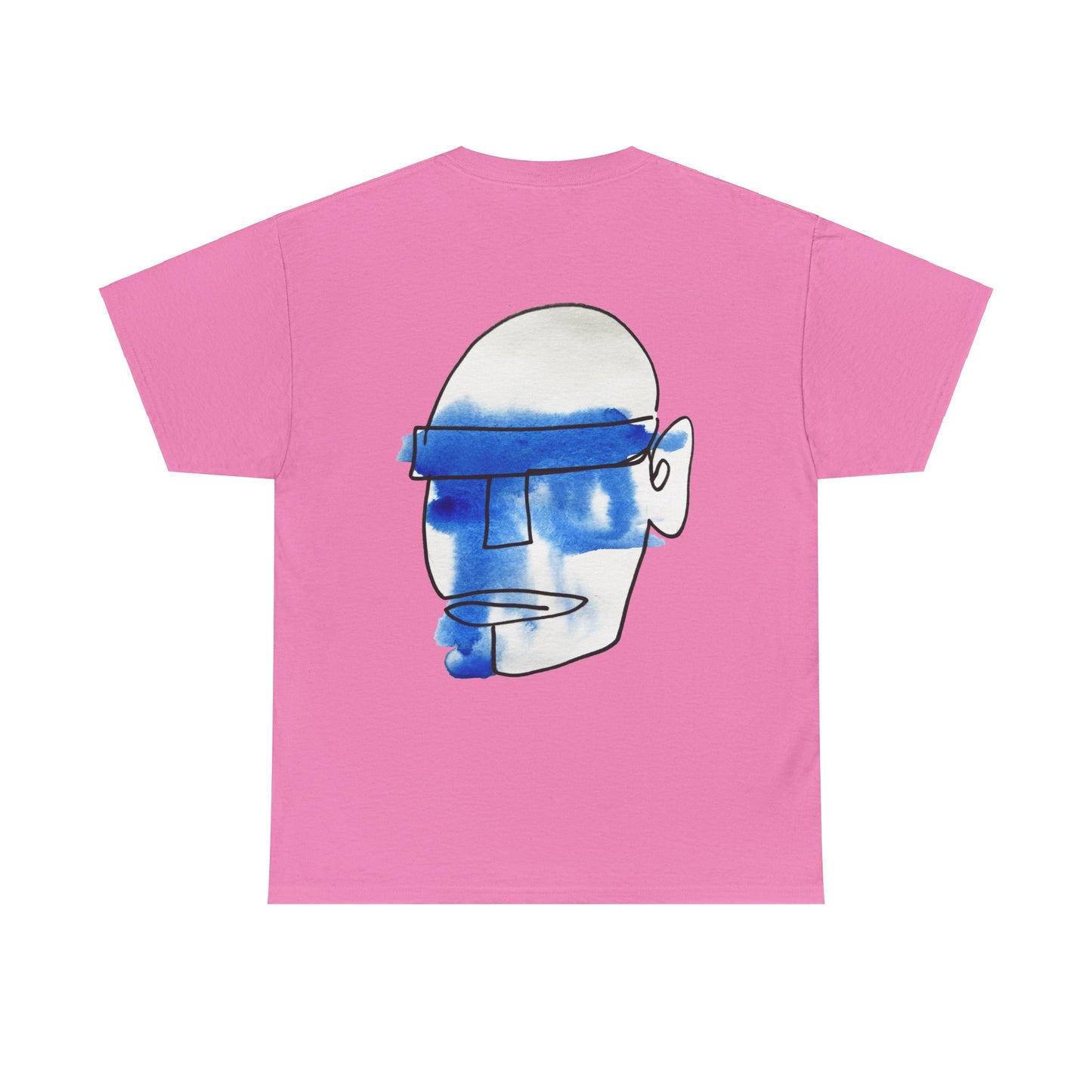 Mask - Unisex Heavy Cotton Tee: Comfort & Style - DANA Shop - T-Shirt - Azalea - S 100% US Cotton - Casual to Semi-Formal Tee