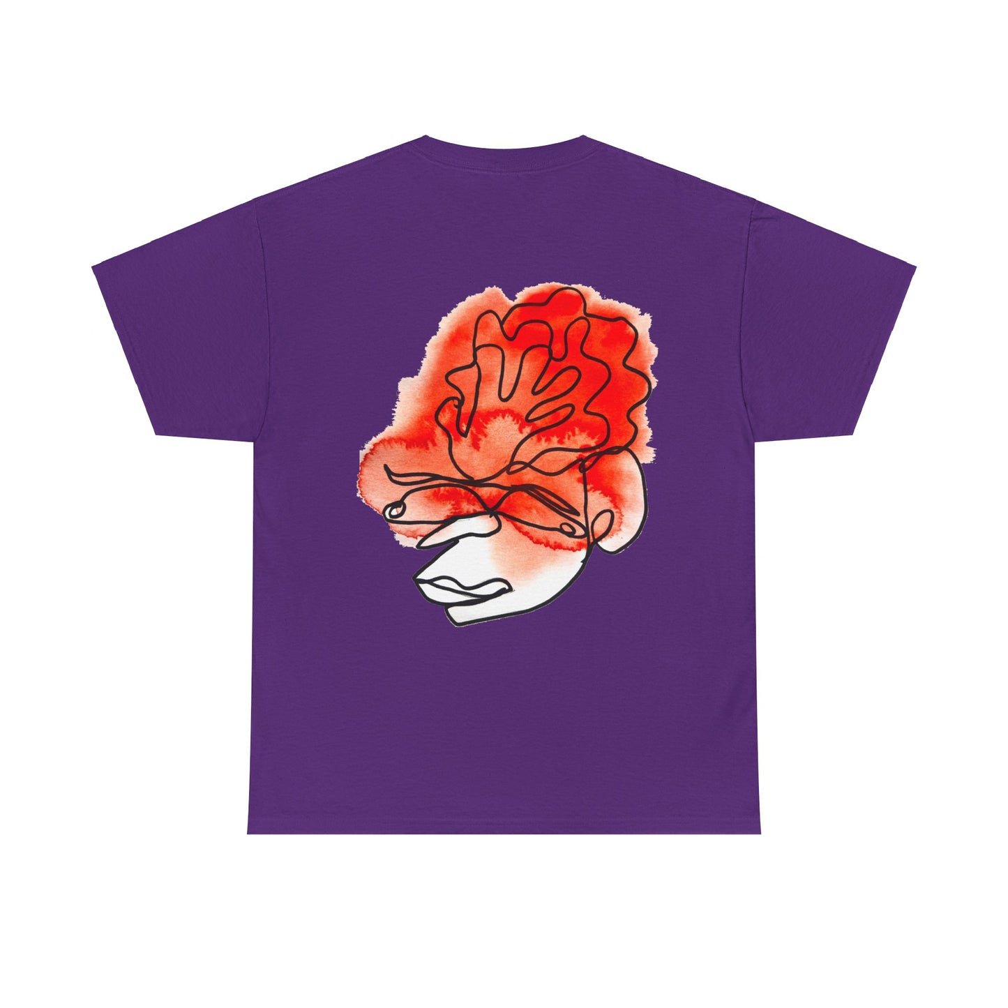 Wrapped - Unisex Heavy Cotton Tee: Comfort & Style - DANA Shop - T-Shirt - Purple - S 100% US Cotton - Casual Wear