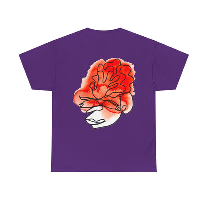 Wrapped - Unisex Heavy Cotton Tee: Comfort & Style - DANA Shop - T-Shirt - Purple - S 100% US Cotton - Casual Wear