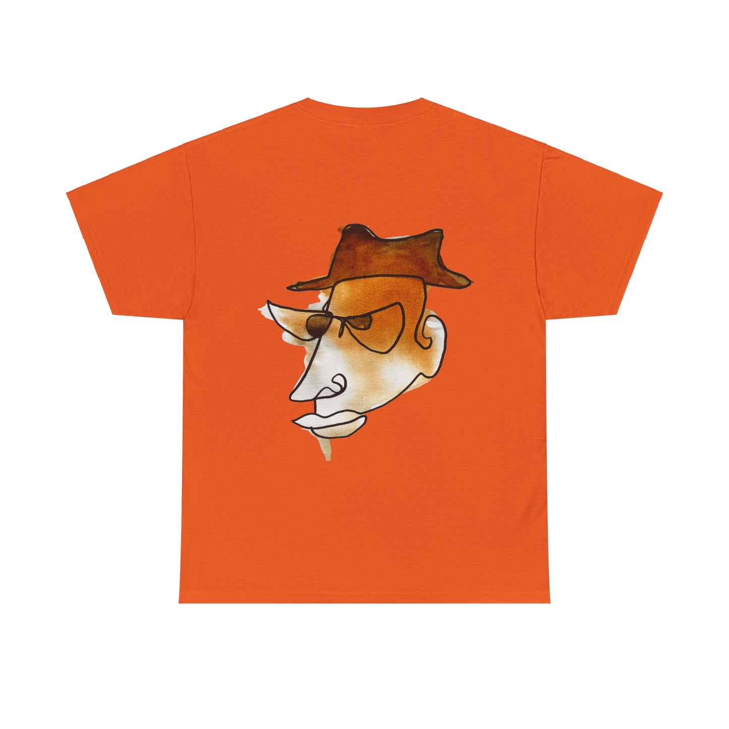 Explorer - Unisex Heavy Cotton Tee: Comfort & Style - DANA Shop - T-Shirt - Orange - S 100% US Cotton - Casual to Semi-