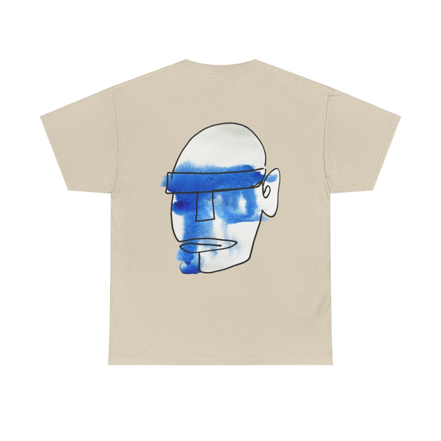 Mask - Unisex Heavy Cotton Tee: Comfort & Style - DANA Shop - T-Shirt - Sand - S 100% US Cotton - Casual to Semi-Formal Tee