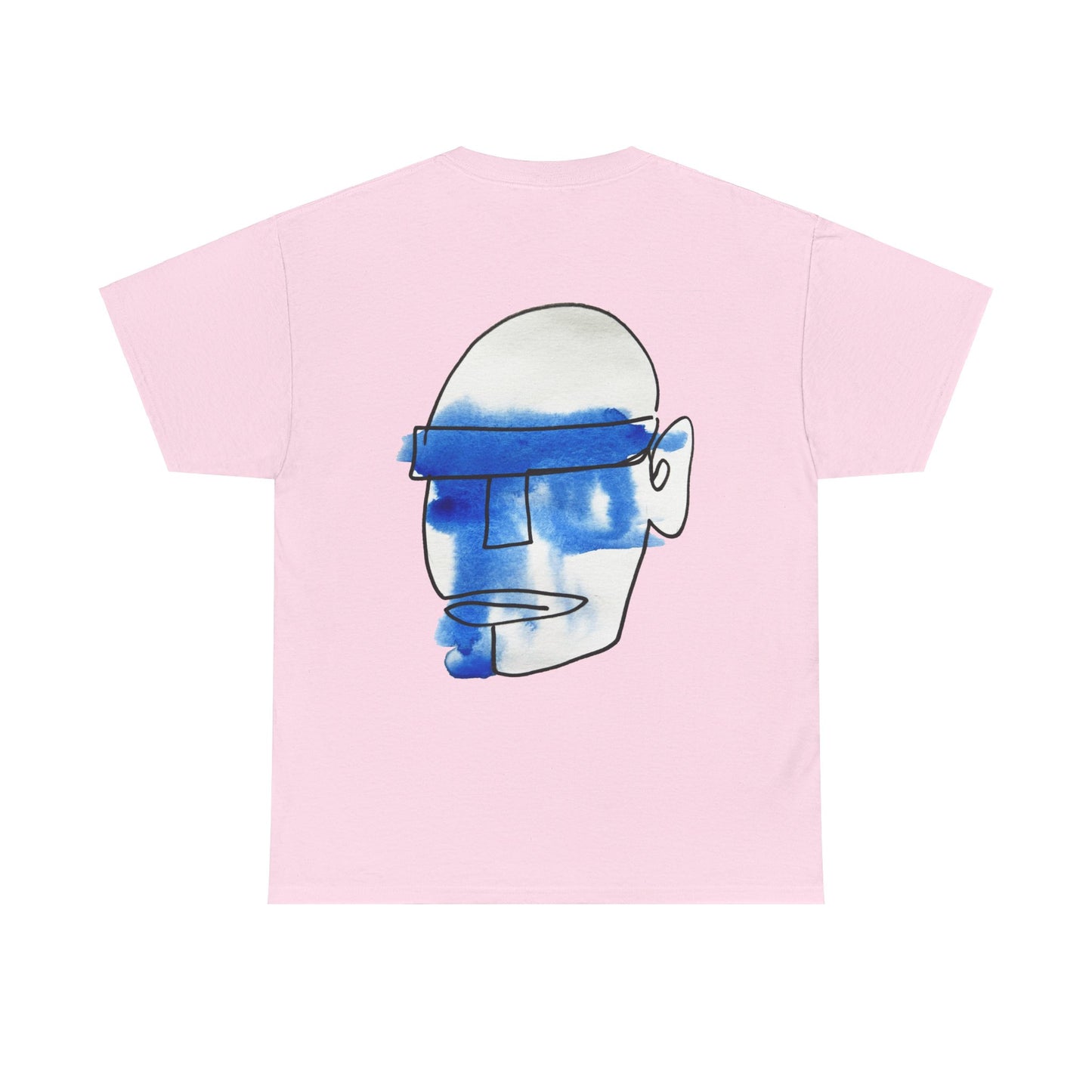 Mask - Unisex Heavy Cotton Tee: Comfort & Style - DANA Shop - T-Shirt - Light Pink -100% US Cotton -Casual to Semi-Formal Tee