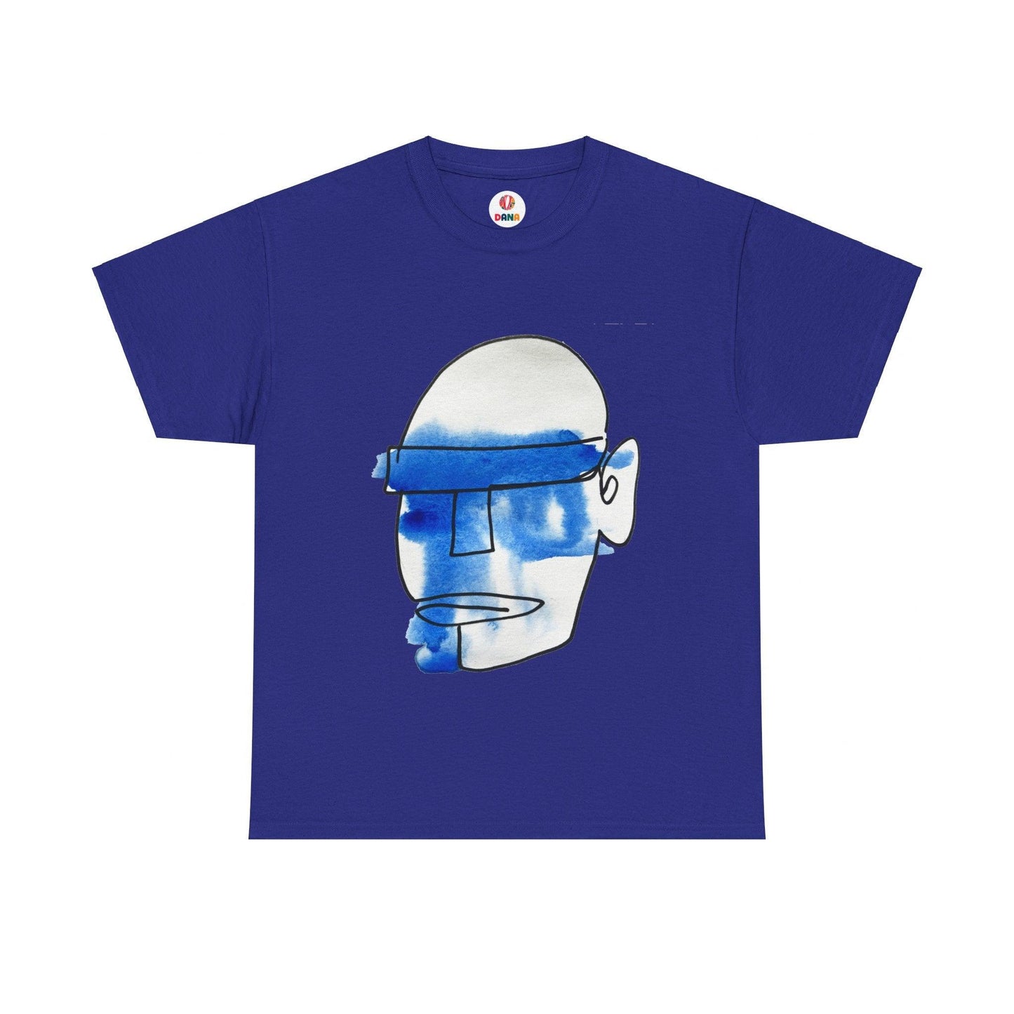 Mask - Ultimate Comfort Unisex Cotton Tee - DANA Shop - T-Shirt - Cobalt - S 100% US cotton - Classic t-shirt