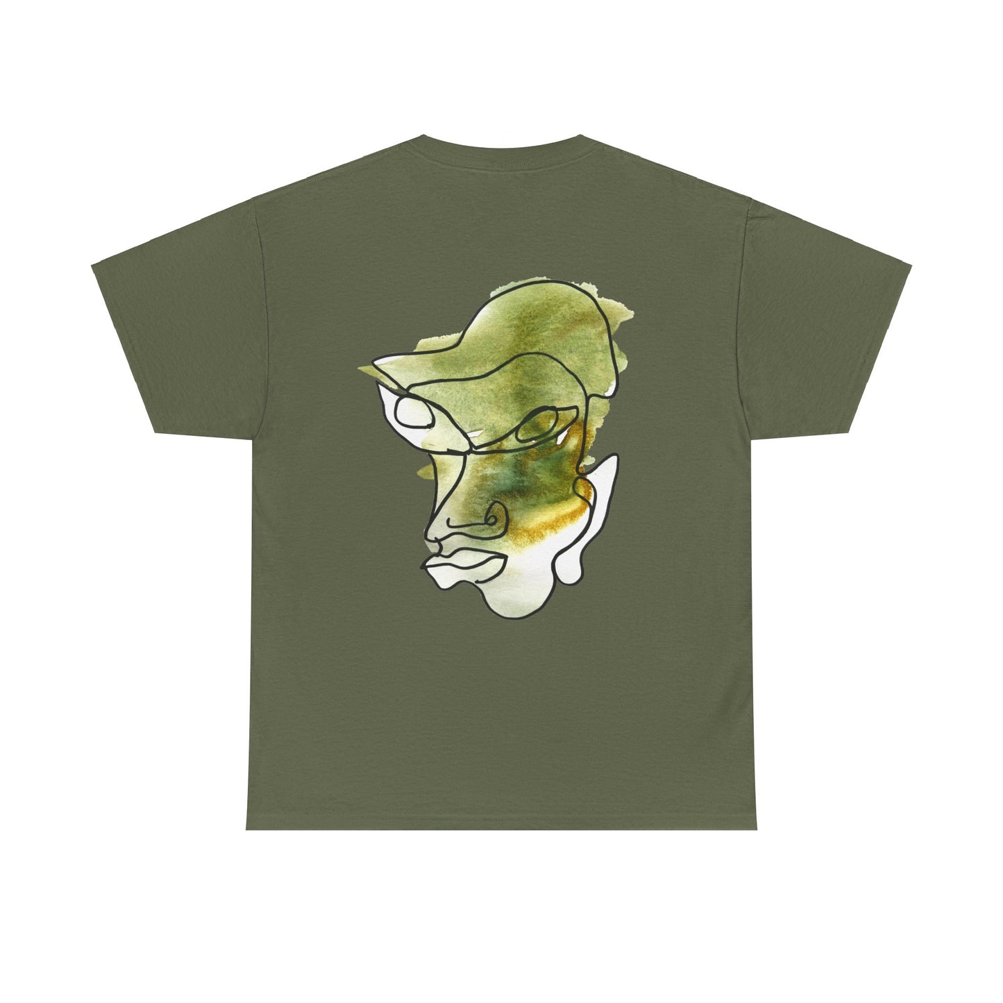 Listen - Unisex Heavy Cotton Tee: Comfort & Style - DANA Shop - T-Shirt - Military Green - S 100% US Cotton - Casual Wear