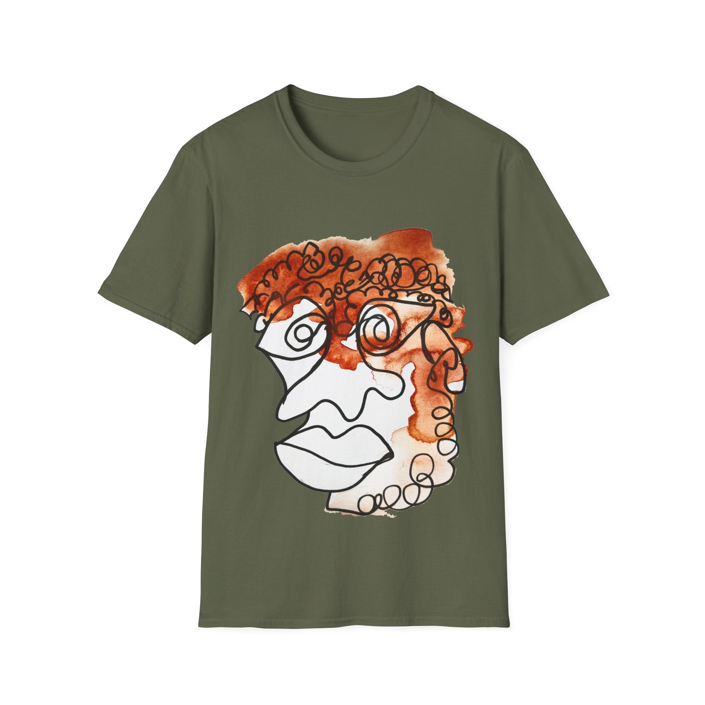 Doleful - Ultra-Soft Unisex Cotton T-Shirt - Durable & Stylish - DANA Shop - T-Shirt - Military Green - S Casual wear