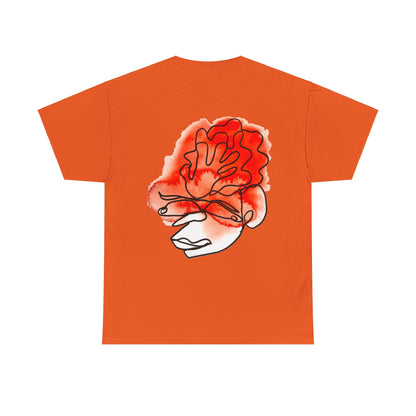 Wrapped - Unisex Heavy Cotton Tee: Comfort & Style - DANA Shop - T-Shirt - Orange - S 100% US Cotton - Casual Wear