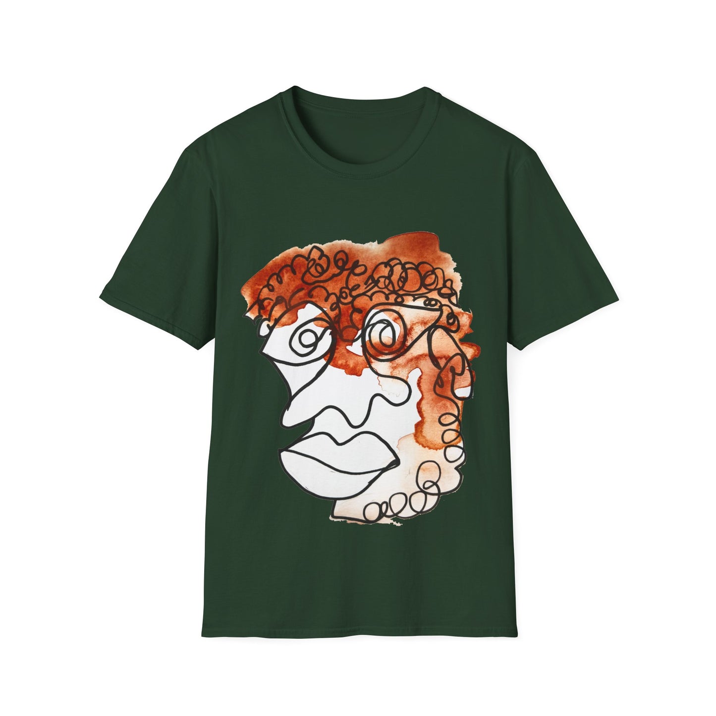 Doleful - Ultra-Soft Unisex Cotton T-Shirt - Durable & Stylish - DANA Shop - T-Shirt -Forest Green -Casual wear - Classic fit